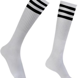 Striped Thigh High Socks,Knee High Socks For Women,Striped Tube Socks For Women,Striped Cotton Tube Socks