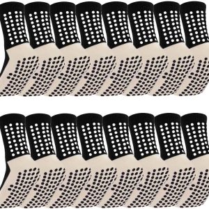 8 Pack Men's Soccer Socks Anti Slip Non-Slip Grip Pads for Football Basketball Sports Grip Soccer Socks