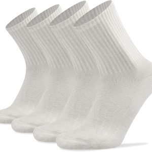 Merino Wool Cushioned Hiking Socks for Men Women, Warm Crew Walking & Boot Socks for Trekking, Work, Outdoor