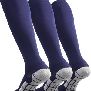 Soccer Socks (1/3/5 pairs) Team Sport Knee High Socks for Adult Youth Kids