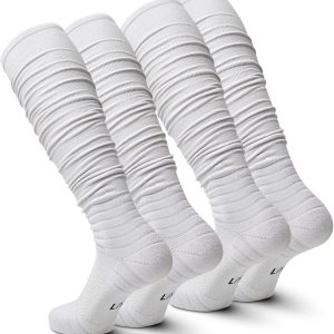 Football Socks Ultra Long 1 Pack/2 Packs Combed Cotton With Ankle Support Padded Knee High Socks Youth Adult