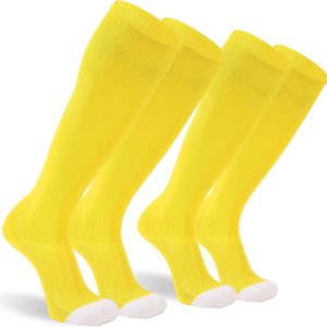 Soccer Baseball Socks, 2/3 Pack Multi-Sport Athletic Softball Football Volleyball Socks for Youth Adult 4 Size